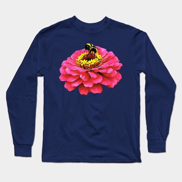 Zinnia and the Bee Long Sleeve T-Shirt by SusanSavad